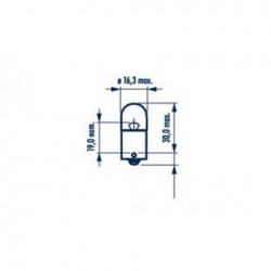 Žiarovka 12V 5W R5W BA15s HELLA - 10 ks