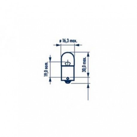 Žiarovka 12V 5W R5W BA15s HELLA - 10 ks