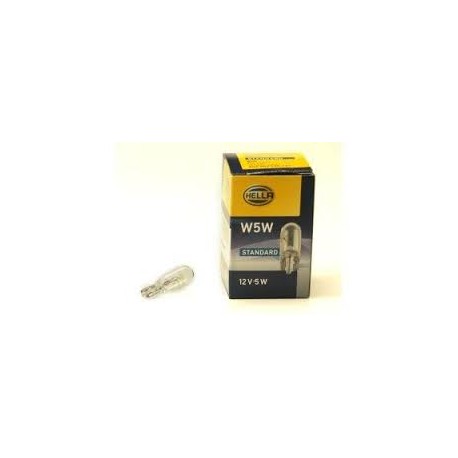 Žiarovka 12V/5W W2,1x9,5d W5W HELLA - 10ks