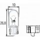 Žiarovka 12V/5W W2,1x9,5d W5W HELLA - 10ks