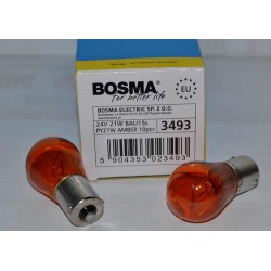 Žiarovka 24V/21W BOSMA BAU15S - 10ks