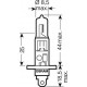 Žiarovka H1 24V 70W OSRAM 64155TSP